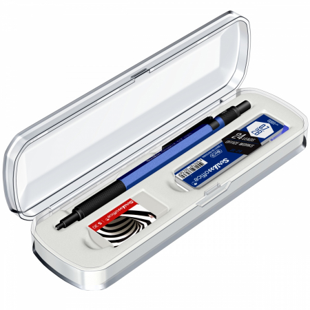Creioane Mecanice Desen - Set Creion Mecanic 0.7 Graph-X Blue CT Scrikss