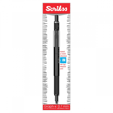 CREION MECANIC 0.7 GRAPH-X MATT BLACK BT SCRIKSS [2]
