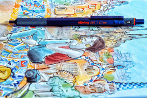 Creion Mecanic 0.7 rOtring 600 Iron Blue, Rotring [5]
