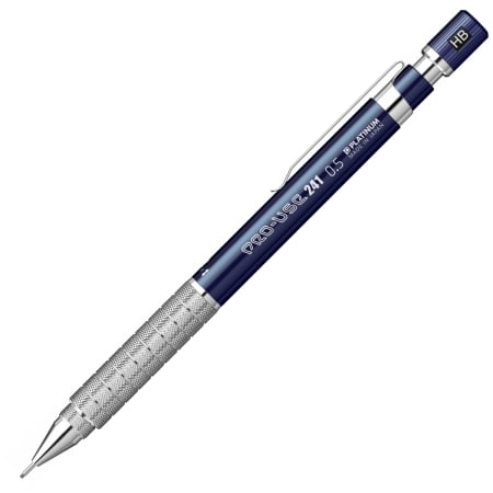 Nou! - Creion Mecanic Pro-Use 241 Matte Blue CT 0.5, Platinum