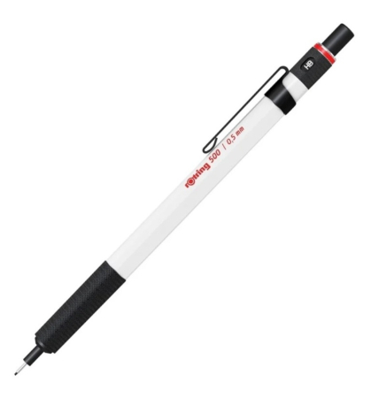 Creioane Mecanice Desen - Creion Mecanic Rotring 500, 0.5 White, Rotring
