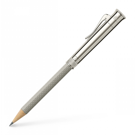 Creioane Grafit - CREION PERFECT PENCIL PLATINA Guilloche Light Grey Graf Von Faber Castell