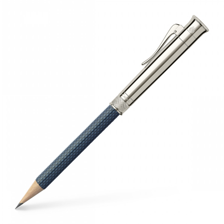 Creioane Grafit - CREION PERFECT PENCIL PLATINA GUILLOCHE NIGHTBLUE Graf Von Faber Castell
