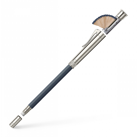 CREION PERFECT PENCIL PLATINA GUILLOCHE NIGHTBLUE Graf Von Faber Castell [1]