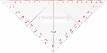 Instrumente Geometrie - Echer Navigatie 22.5 cm Red, Aristo