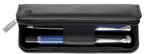 Etui Piele TG21 Z pt. 2 Instrumente de Scris, Negru Pelikan [1]