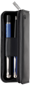 Etui Piele TG21 Z pt. 2 Instrumente de Scris, Negru Pelikan [2]