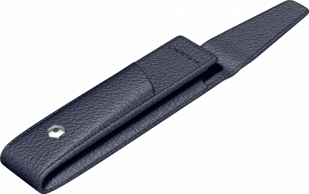 Etuiuri - Etui Leather Single cu clapa Navy Caran d'Ache