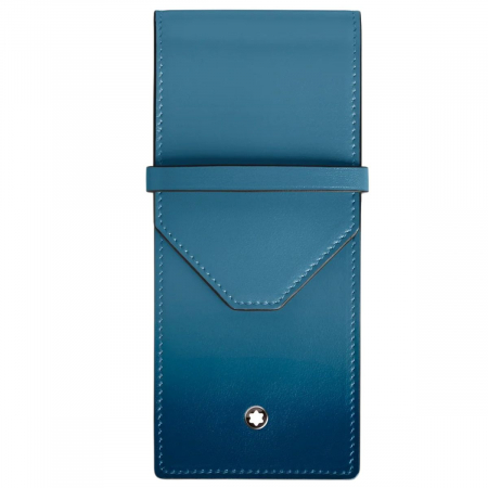 Montblanc - Etui Meisterstück 3‑Pen Pouch Sfumato „Smoky Blue”, Montblanc