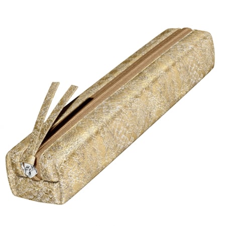 Etuiuri - Etui Slim Piele cu fermoar Laser Gold 2 Piese, Clairefontaine