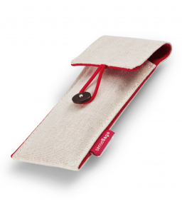 SenseBag - Etui Textil Sensebag Creme pt 3 Instrumente de Scris