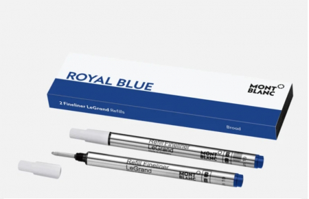 Mine Fineliner - Fineliner Refills Legrand Royal Blue set 2 buc, Montblanc
