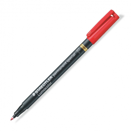 La Bucata - Marker Permanent Special F 0.6 mm Rosu Staedtler
