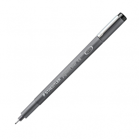 Linere - Marker PIGMENT Liner 0.6 mm Negru Staedtler