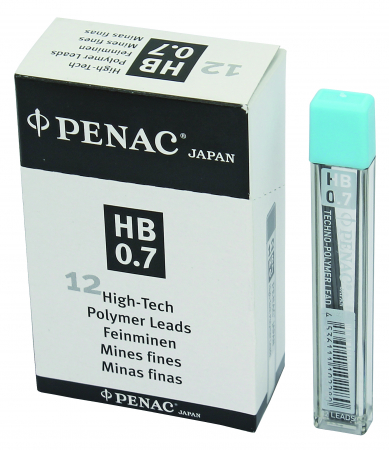 Penac - Mina Creion 0.7 mm 2B 12 Buc/Etui Penac