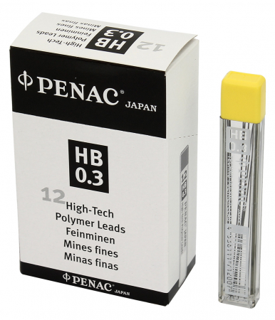 Penac - Mina Creion 0.3 mm HB 12 Buc/Etui Penac