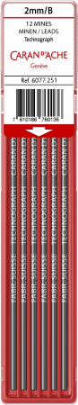 Mine Creion Mecanic - Mine creion 2 mm B etui 12 buc Caran d'Ache