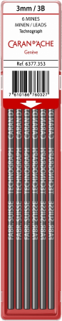 Mine Creion Mecanic - Mine creion 3 mm 3B etui 6 buc Caran d'Ache