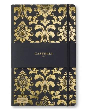Notebook Castelli Baroque Gold 13x 21cm, Black&Gold [0]