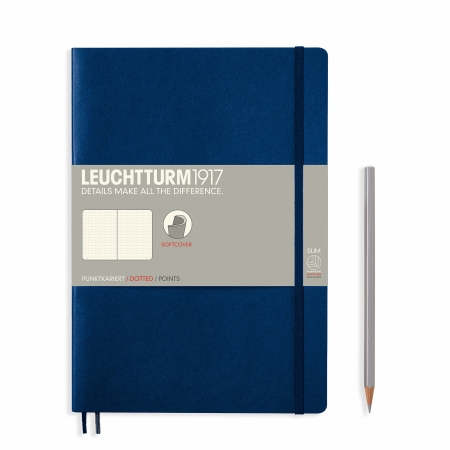 Leuchtturm1917 - Caiet B5 Coperta Flexibila Albastru Navy, Leuchtturm1917