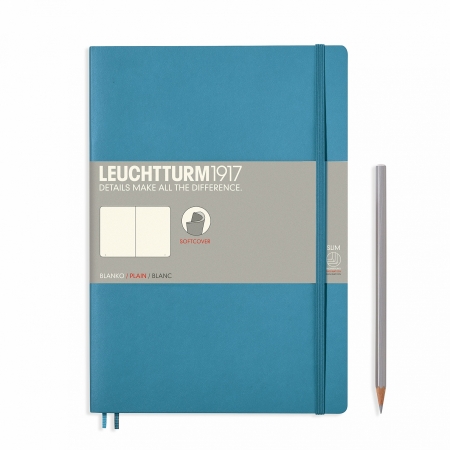 Leuchtturm1917 - CAIET B5 VELIN COP. FLEXIBILA ALBASTRU NORDIC LEUCHTTURM1917