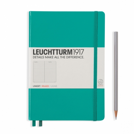 Leuchtturm1917 - Caiet A5 Liniat Coperta Rigida Turcoaz, Leuchtturm1917
