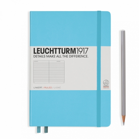 Leuchtturm1917 - Caiet A5 Liniat Coperta Rigida Bleu Leuchtturm1917