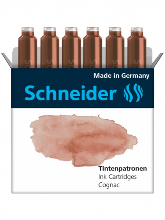Schneider - Patroane Cerneala Schneider Pastel Cognac 6 buc/set