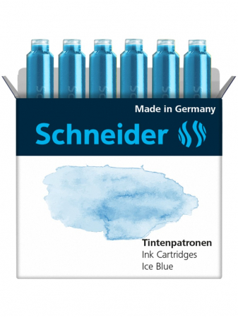 Schneider - Patroane Cerneala Pastel Ice Blue 6 buc/set, Schneider