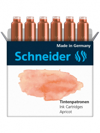 Schneider - Patroane Cerneala Schneider Pastel Apricot 6 buc/set