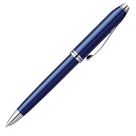 Pix Townsend Engraved Diamond Translucent Cobalt Blue CT, Cross [6]