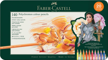Brand - Polychromos Creioane Colorate 140 Culori, Faber-Castell