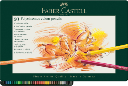 Arta si Grafica - Polychromos Creioane Colorate 60 Culori, Faber-Castell
