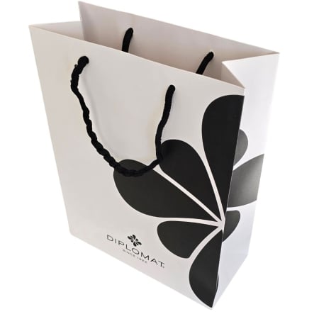 Cutii si pungi cadou - Punga Cadou Alba, Diplomat