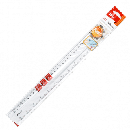 Instrumente Geometrie - Rigla Plastic Transparent 30 cm, Deli
