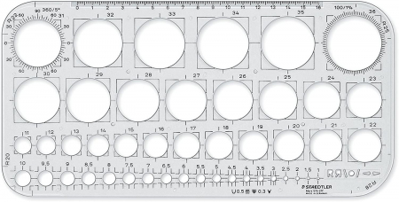 Staedtler - Sablon Cercuri 576 01F, Staedtler
