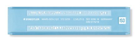Sablon Litere H 2.5mm, Staedtler [1]