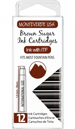 GEMSTONE - Set 12 cartuse Monteverde USA Core Brown Sugar