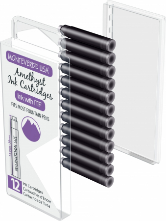 Set 12 cartuse Monteverde USA Gemstone Amethyst [1]
