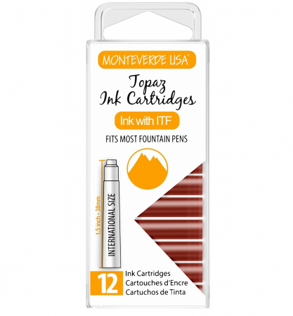 GEMSTONE - Set 12 cartuse Monteverde USA Gemstone Topaz
