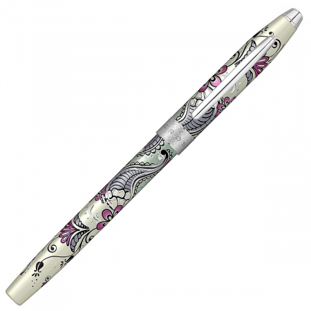 Set Stilou Botanica Purple Orchid CT + Esarfa matase naturala 2, Cross [3]