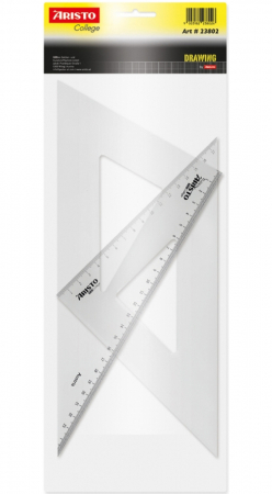 Instrumente Geometrie - Set 2 Echere 60/30cm 45/26cm College, Aristo