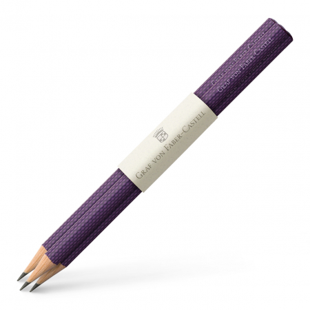 Creioane Grafit - Set 3 Creioane Grafit Guilloche Violet Graf von Faber-Castell