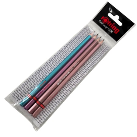 Instrumente de scris - Set 4 buc Creioane Grafit Metallic HB, Rotring