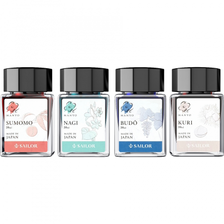 Nou! - ​​​​​​​Set 4 Calimari 20 ml Sailor Manyo Sumomo Nagi Budo Kuri