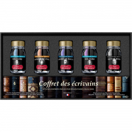 Calimari Cerneala - Set 5 Calimara 10 ml French Writers, Jacques Herbin