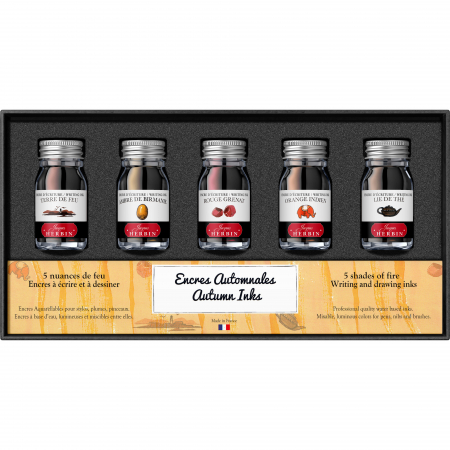Calimari Cerneala - Set 5 Calimara 10 ml Seasons Autumn Jacques Herbin