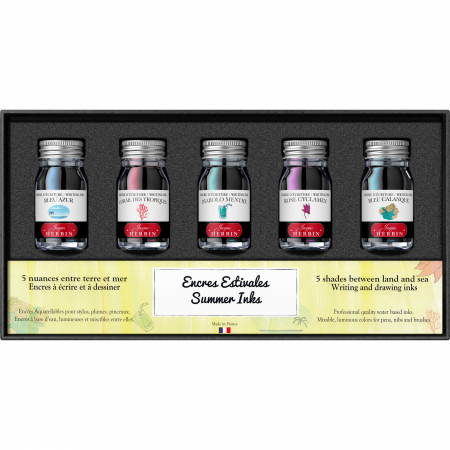 Calimari Cerneala - Set 5 Calimara 10 ml Seasons Summer Jacques Herbin