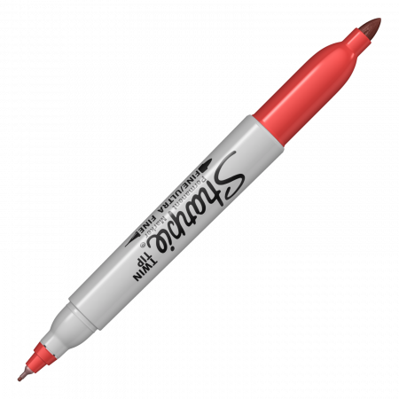 Set 8 Markere Permanente Twin Tip Bullet Sharpie [4]