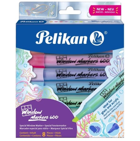 Markere - Set 8 Markere Window marker 600, Pelikan